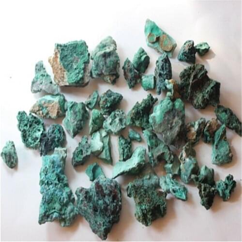 500 grams, new fashion malachite stone gravel，green irregular malachite stone