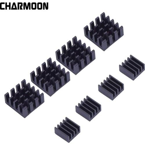 8pcs Aluminum Heatsink Heat sink Computer Cooler Radiator for Electronic Chip Heat dissipation Cooling Pads For raspberry pi