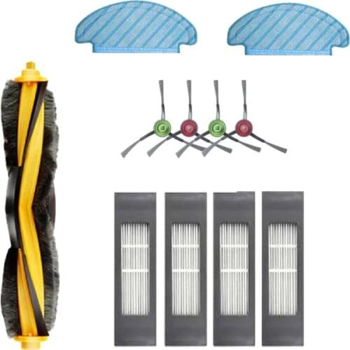 9Pcs Mop Cloth Side Brush HEPA Filter Main Brushes for Ecovacs DEEBOT OZMO T8 Robot Vacuum Cleaner Spare Parts