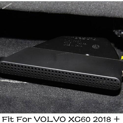 Lapetus Accessories Interior Seat Below Air Condition AC Vent Outlet Frame Cover Trim Fit For Volvo XC60 2018 - 2021 Plastic