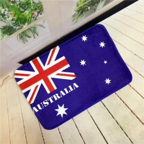 American Flag Carpet on the Floor US British Flag Floot Mats Canada Germany Australia France Fleece Kitchen Bedroom Area Rugs