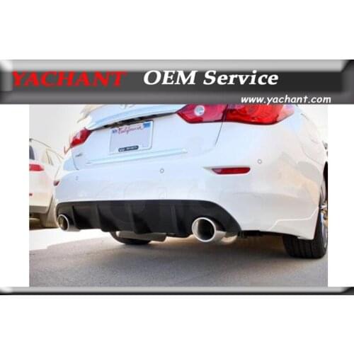 Car-Styling Carbon Fiber Rear Bumper Diffuser Fit For 2014-2015 Q50 Sedan STL Style Rear Diffuser