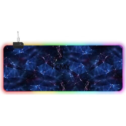 RGB Large Gaming Mouse Pad Purple Beautiful Mousepad Non-slip Rubber Desk Mat Computer Pad Keyboard Pad Laptop Notebook Pad