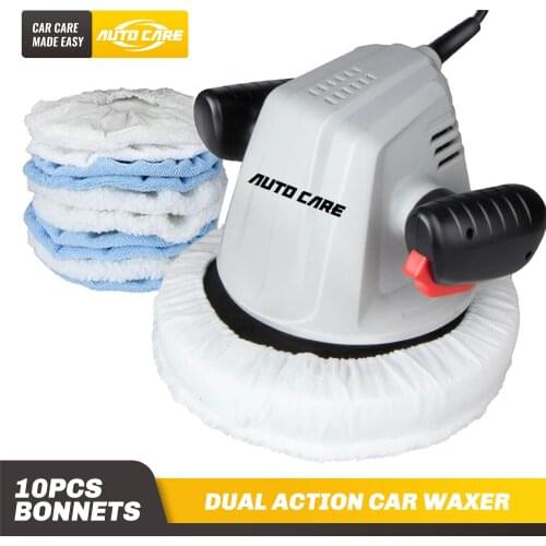220V 9" Dual Action Car Polisher Buffer Hand Waxer Electric Orbital Polishing Machine