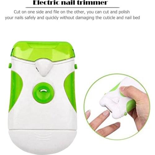 Electric Nail Clippers Finger Nail Trimmer Toe Nail Cutting Machine with Light Safe Electric Nail Care Nail Clipper