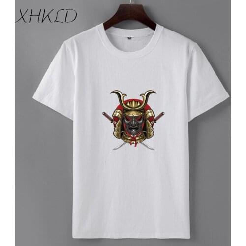 Soldier warrior samurai Men T-Shirt Japan Anime Hero print Camiseta shirt male Casual White o-neck Short Sleeve Summer Tops Tees