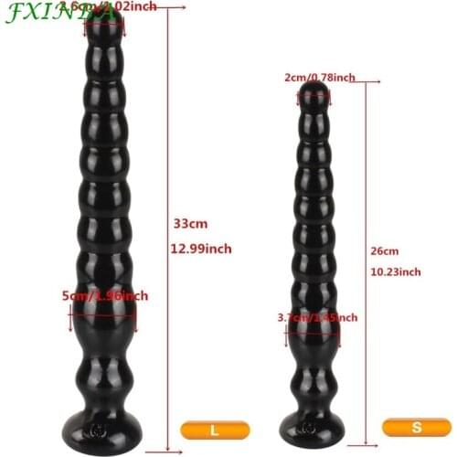 FXINBA Anal Beads Plug Ball Long Anal Plug With Suction Cup Dildo Vagina Massager Huge Butt Plug Sex Toys for Women Men Anal Toy