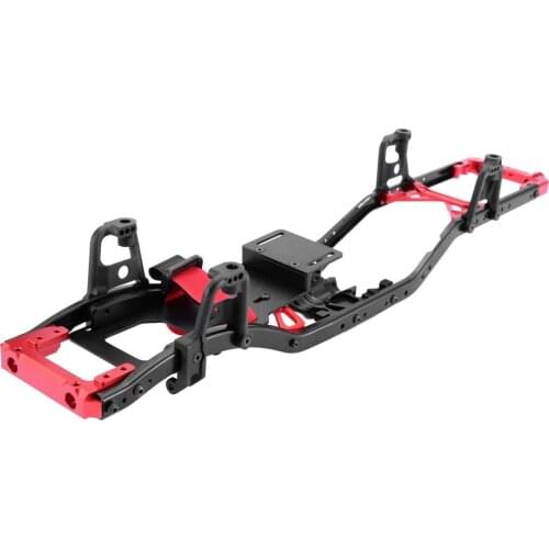 313mm 12.3" Wheelbase Metal Chassis Frame With Prefixal Shiftable Gearbox For Axial SCX10 II 90046 90047 1/10 RC Crawler Car