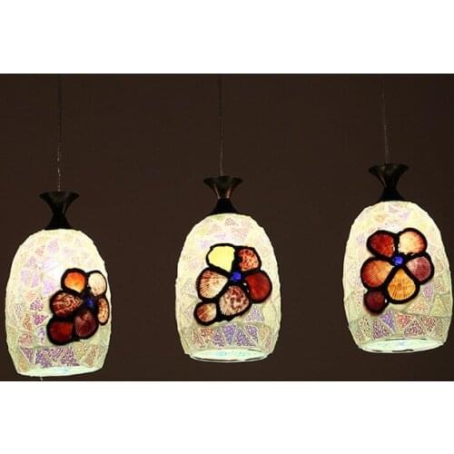 Mediterranean style 3 restaurant lamp creative minimalist chandelier warm