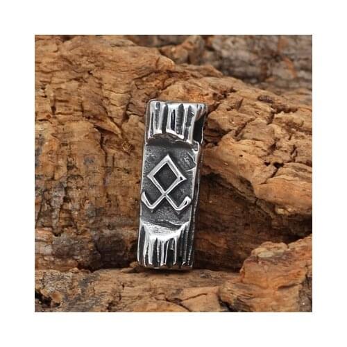 Whoelsale 316L stainless steel Norse Viking Pendant Necklace Odin rune odin amulet men jewelry Lucky Gift OSDZ158