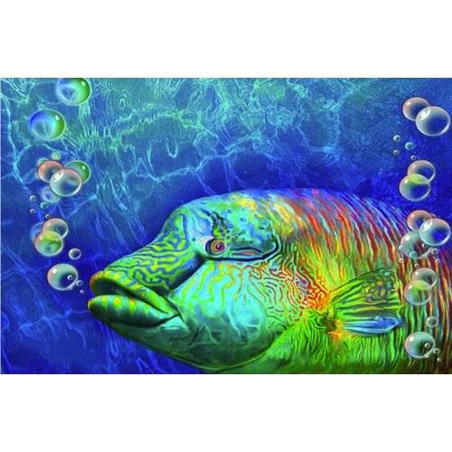 Full Square/Round 5D DIY Diamond Painting Bubble Fish Rhinestones Mosaic 3D Diamond Embroidery Sale wall home decoration FG1743
