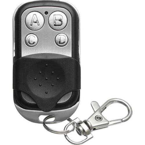 433MHZ Wireless Copy Remote Control Metal ABCD Four Button Garage Door Universal Copy Code Remote Control