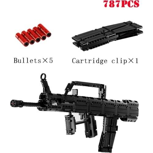 Military The QBZ 95 Automatic Rifle Weapon Gun Model Building Blocks DIY Shooting Game Technical Bricks Kids Educational Toys