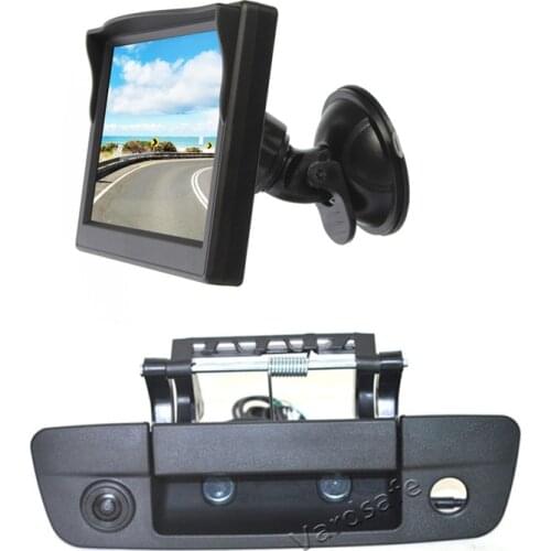 Vardsafe VS452S Reversing Camera & Suction Cup Rear View Display Monitor for Dodge Ram Pickup 1500 2500 3500 (2009-2018)