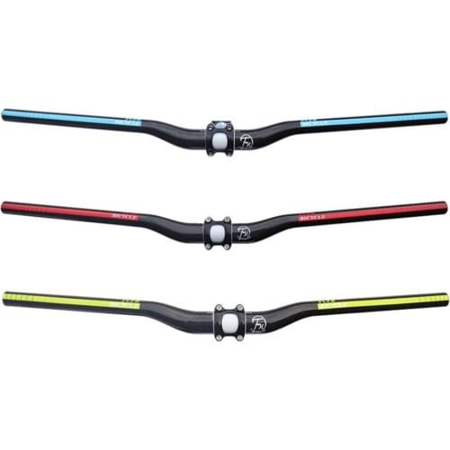 Riser Handlebar 3k Glassy 31.8mm 720mm Carbon Fiber MTB Handlebar for MTB Bike Bicycle Handlebar Bicycle Parts
