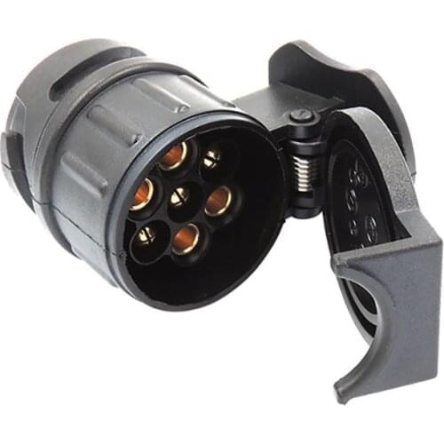 Waterproof 13 to 7 Pin Plug Trailer Truck Electric Signal Light Adapter Socket 13-pin to 7-pin female socket car Accessories