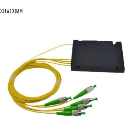 ZHWCOMM High Quality 1M FC 1X4 Fiber Optic splitter box FC/APC Fiber Optical PLC Splitter