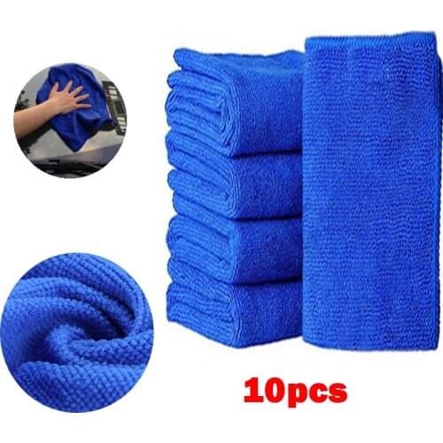 10Pcs Microfibre Cleaning Auto Soft Cloth Washing Cloth Towel Duster30X30cm Car Home Cleaning Micro fiber Towels