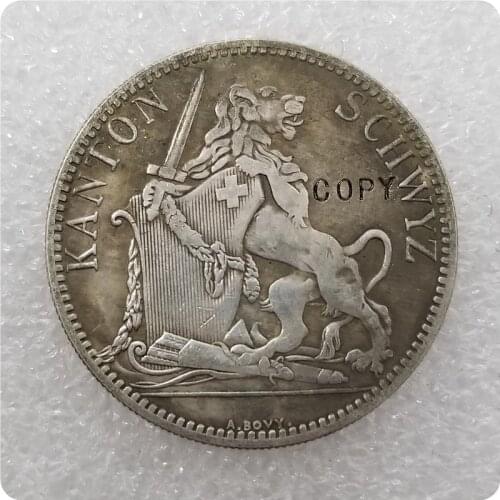 1867 Switzerland 5 Franken Shooting Festival COPY