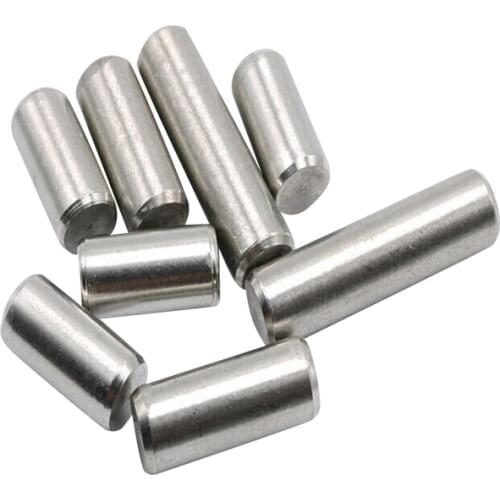 M3X5/6/8/10/12/16/20/22/25/30/35/40/45/50mm GB119 SUS304 Stainless Steel Dowel Pins Cylinder Pin Cylindrical Locating Dowel Pins