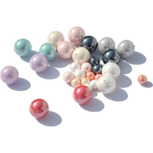 300pcs 8/10/16mm Artificial Half Drilled Pearl Accessories for Handmade Earrings Necklace Headdress