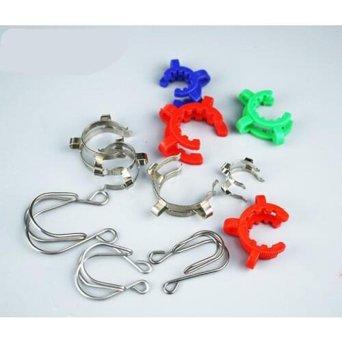 5pcs 14/19/24/29/34/40/45# Plastic alkali stainless steel interface Keck Clamp Glass Ground Joint