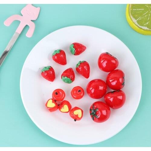 5Pcs Creative Mini Cute 1:12 Dollhouse Miniature Fruit Model Dolls Kitchen Mini Food Accessories Kids Play Toy Gift
