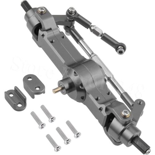 Aluminum Front / Rear Bridge Axle Gear Box Assembled For WPL C14 C24 B14 B24 B16 B36 1/16 RC Car Military Truck Rock Crawler