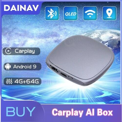 Applepie Mini Wireless CarPlay Ai Box Android 9 Qualcomm 4+64G Plug and Play Youtube Netfix For Apple Carplay Auto Tv Box