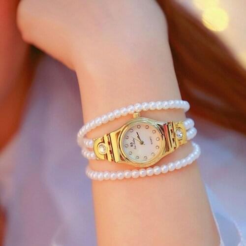 Hot Sale Women Watches Montre Top Brand Pearl Multi-Layer Bracelet Dress Watches Ladies Wristwatch Relogios Femininos saat