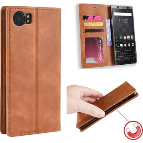 For BlackBerry Keyone DTEK70 Case PU Leather Wallet Magnetic Adsorption Case For BlackBerry Keyone Mercury BBB100-2 Phone Bags