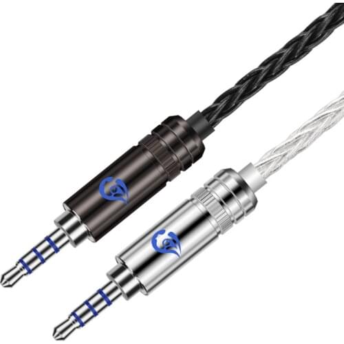 Audio Jack 2.5mm 4 Pole Rhodium Plated Beryllium Copper Earphone Plug DIY Headset Wire Connector Minijack For Soldering Adapter