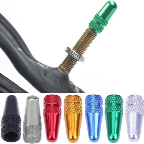 5pcs Multicolor Bicycle Presta High Aluminium Pressure Valve Caps Dust Covers French Valve Cap Valve Adapter Bicycle Road Bike