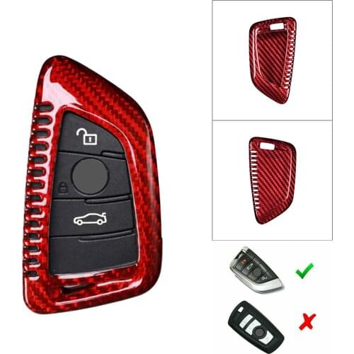 Red Flip Remote Folding Car Key Cover Fob Case Shell For BMW X1 F48 X5 F15 X6 F165 F45 G11 G12 G30 X-Series
