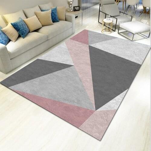 Nordic Minimalist Carpet Coffee Table Living Room Sofa Printed Carpet Children Crawling Mat Can Be Machine Washable Custom