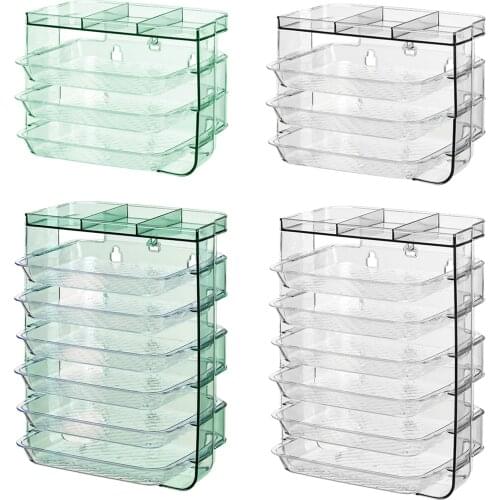Multi-Layer PET Side Dishes Rack Countertop Storage Dish Tray Holder Organizer Rack for Kitchen Prepare Dishes