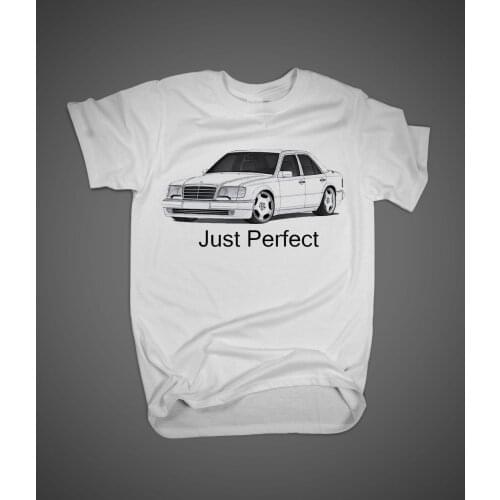T Shirts Fashion 2019 Crew Neck Men Short-Sleeve New Germany Car 500E M119 Engine W124 381Bhp Evo-Ii Best Car Printing Shirt