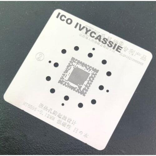 MT6595 CPU BGA Stencil Bottom Layer IC Reballing Chip Solder Ball Tin Plant Net Rework Heat Template Amaoe