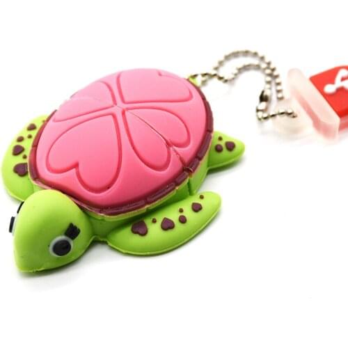 Cartoon USB Flash Drive 128GB 4GB 8GB 16GB Tortoise Memory Stick 32GB Cute Pendrive 64GB Usb Stick U Disk Turtle Flash Disk
