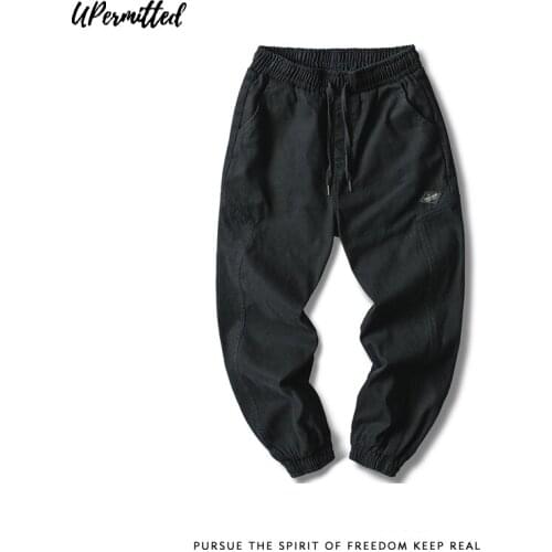 2021 Autumn New Street Casual Mens Fashion Hiking Dancing Hot Sale Cargo Overalls Elastic Drawstring Leggings Harlan Pants