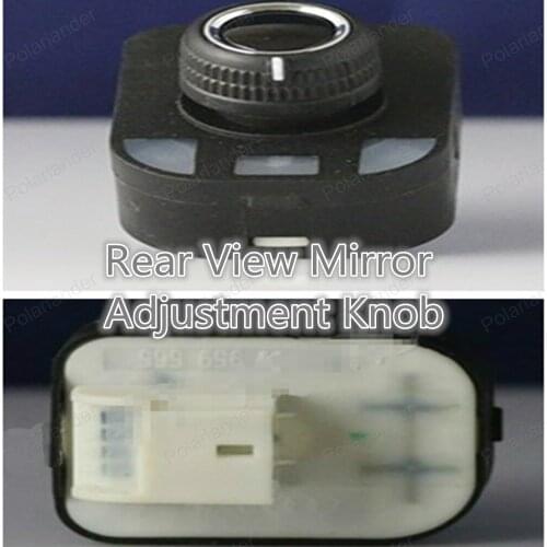 Polarlander NEW Origianl Car Side View Mirror Adjust Knob for A/udi Q5 Rear View Mirror Adjustment Switch Chrome 8RD959565