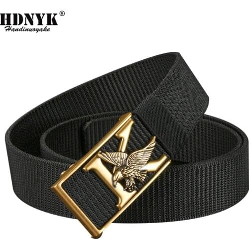 New Designer Multi-function Belt High Quality Nylon Mens Training Belt Metal King Eagle Buckle Dragon Style Female Belts