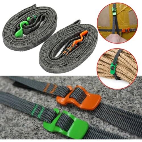2M Buckle Tie-Down Belt Load 125kg Durable Nylon Cargo Tie Down Luggage Belt Strap Travel Camping Luggage Strap Outdoor tool