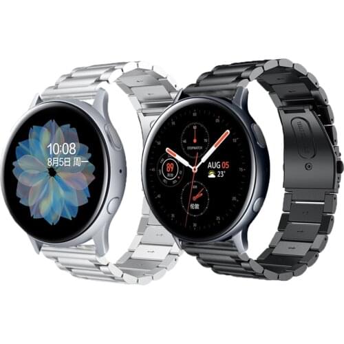 20mm Stainless Steel Strap For Galaxy Watch Active2 40mm 44mm Band for Samsung Galaxy Watch Watch 42mm Quick release Watchband