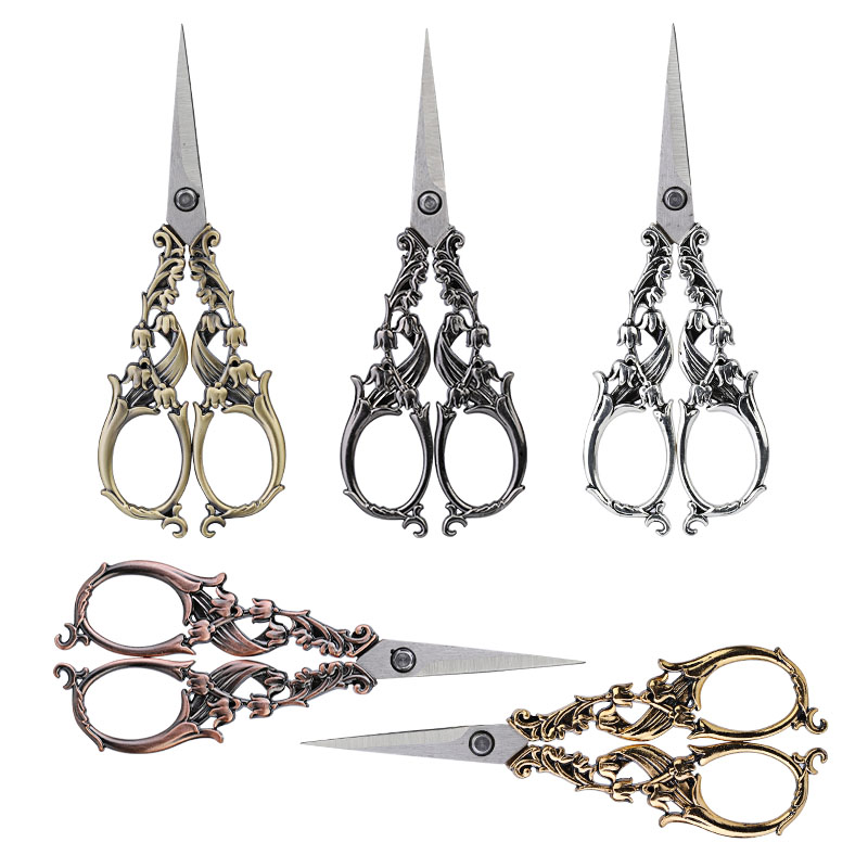 SHWAKK Durable Stainless Steel Retro Tailor Scissor Sewing Small Embroidery Craft CrossStitch Scissors DIY Home Tools