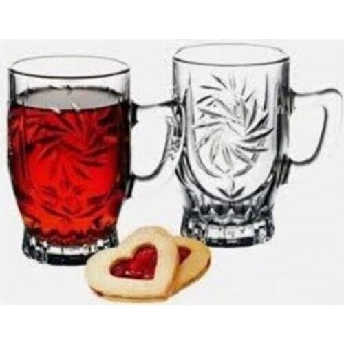 Glass Tea Cup with Handle Glass Cup Heat Resistant Tea Coffee Mug with Handle Mini Size Mug Gift for Housewarming Gift for Her