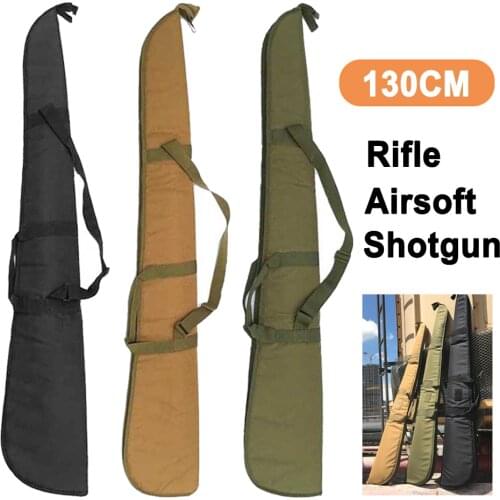 130cm/51inch Tactical Rifle Gun Bag Military Airsoft Rifle Case Hunting Shotgun Bag Army Shooting Shoulder Strap Backpack