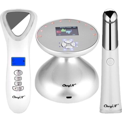 LED Photon Facial Hot Cold Hammer RF Body Slimming Massager Ultrasonic Cavitation Body Shaper Vibrating Eye Thermal Massager 31