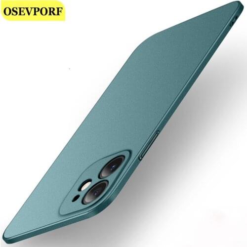 Ultra Thin PC Phone Case For iPhone 12 Mini 11 Pro Max Black White Matte Solid Color Back Hard Cover For iPhone X 8 7 6 6s Plus