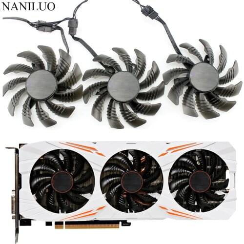 75MM T128010SU 0.35A Cooling Fan For Gigabyte AORUS GTX 1060 1070 1080 G1 GTX 1070Ti 1080Ti 960 980Ti Video Card Cooler Fan